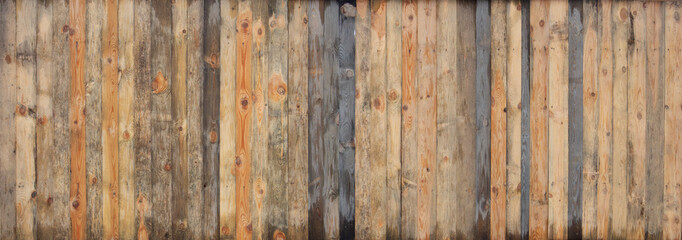 Brown wood colored plank wall texture background