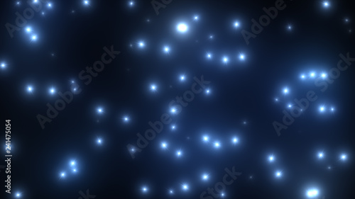 Foto Camera flash light on black background 3d illustration