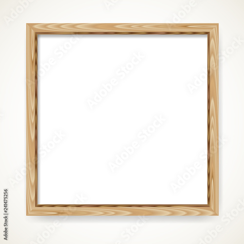 Wood blank frame illustration