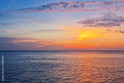 Panoramic view on sunset sea © Kushch Dmitry