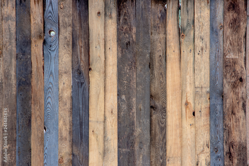 Multicolored wooden surface with old faded paint texture Multicolored wooden surface with old faded paint texture