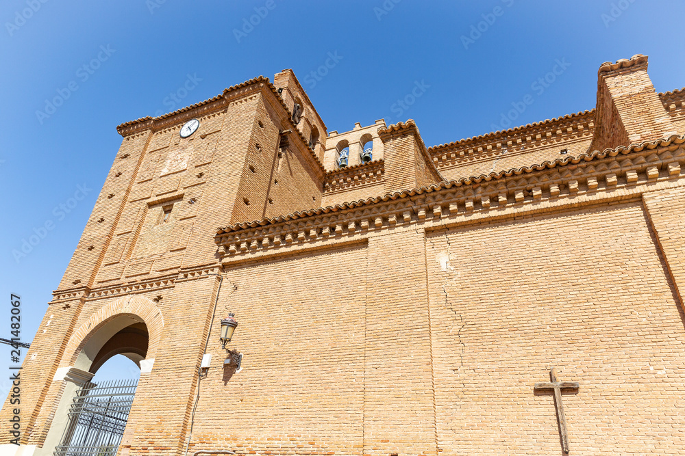 San Juan Bautista church in Cetina town, province of Zaragoza, Aragon, Spain
