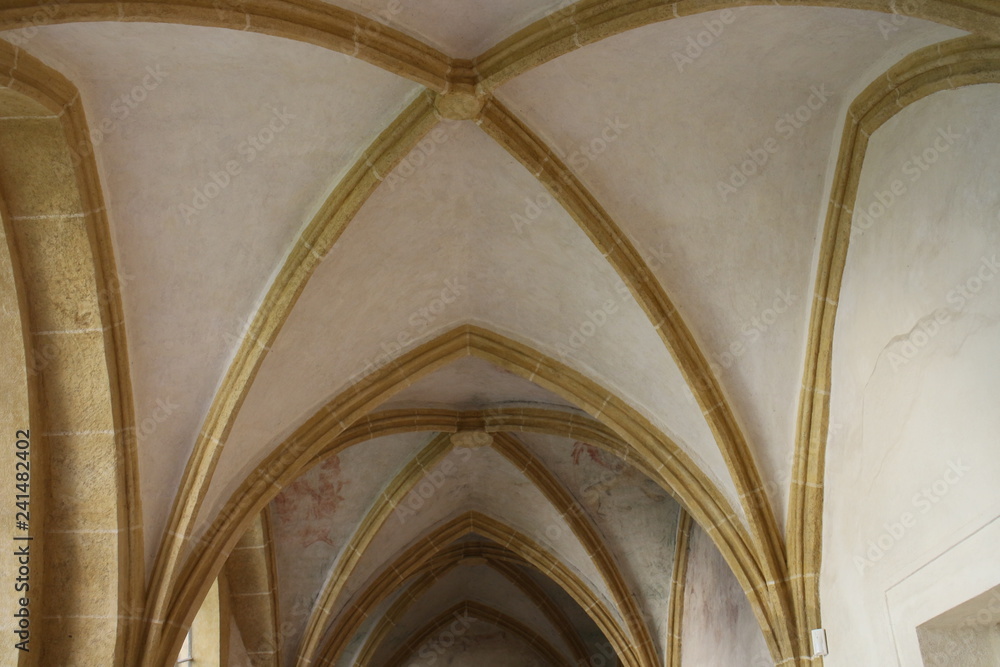 Vaults of Church of Presentation of the Blessed Virgin Mary in České Budějovice, South Bohemia, Czech republic Vaults of Church of Presentation of the Blessed Virgin Mary in České Budějovice, South Bohemia, Czech republic