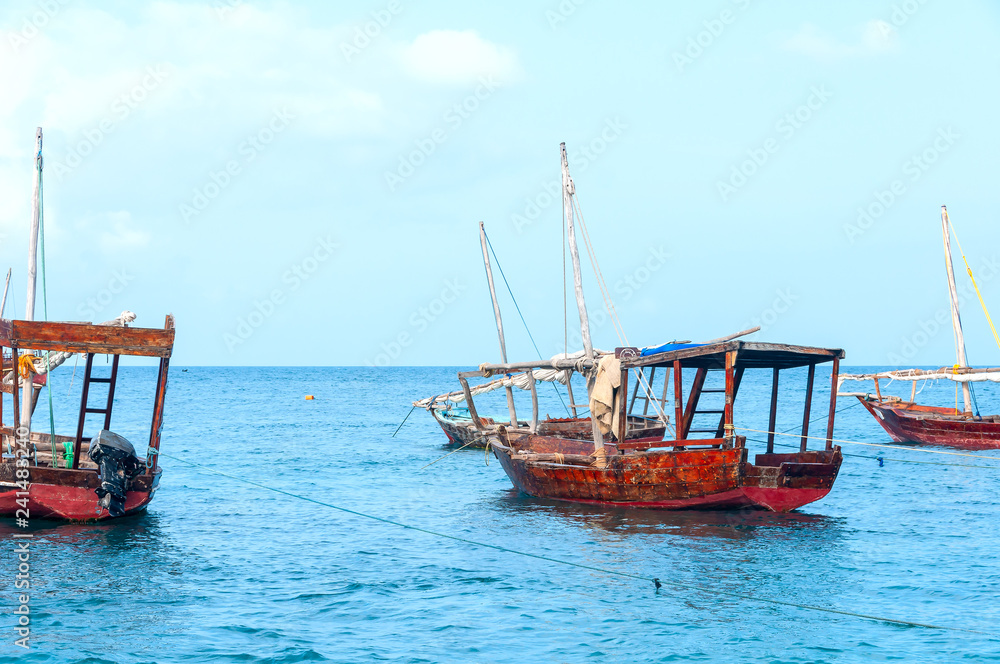 Zanzibar beach and sea - Tropical island - Indian ocean - Africa Zanzibar beach and sea - Tropical island - Indian ocean - Africa