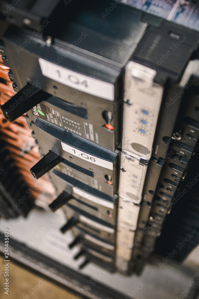 electrical circuit breakers Stock Photo Adobe Stock