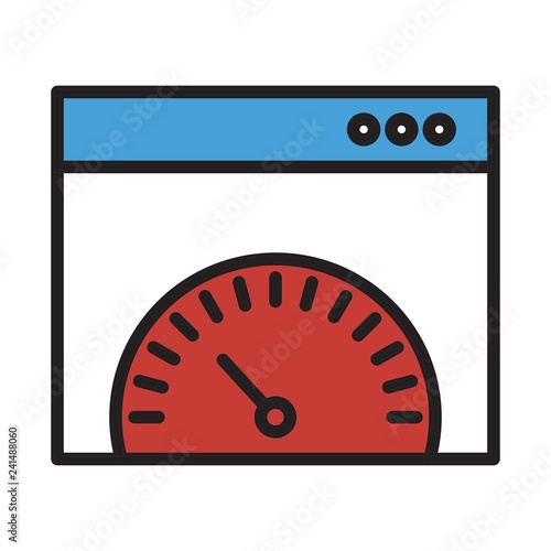 vector browser speed icon