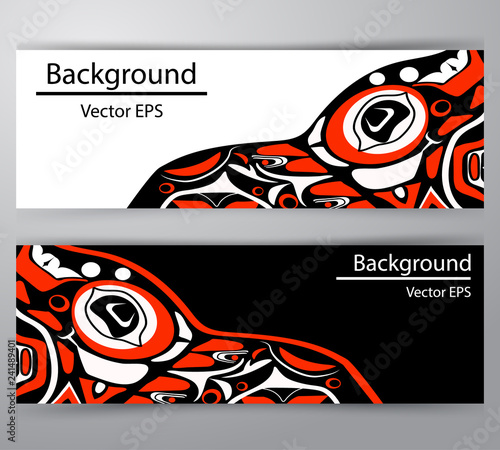 native header invitation Vector