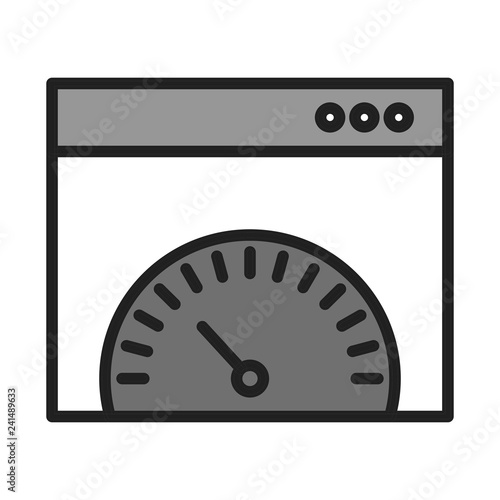 vector browser speed icon