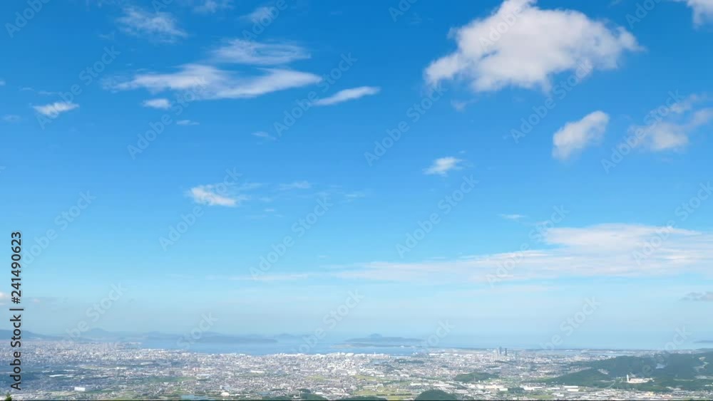 都市風景 福岡市 米の山展望台からの風景 ノーマルスピード 都市風景 福岡市 米の山展望台からの風景 ノーマルスピード
