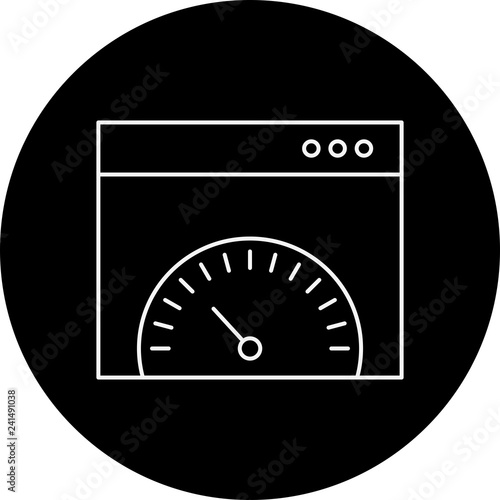 vector browser speed icon