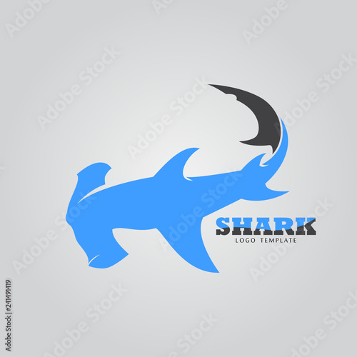 shark logo template