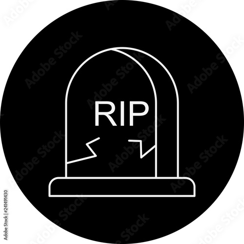 vector grave icon