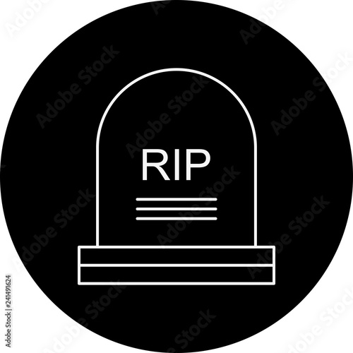 vector grave icon