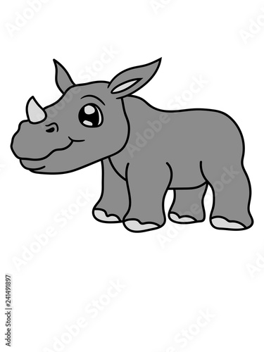 baby kind klein junges s     niedlich rhino retten   berleben aussterben bedroht dickh  uter nashorn horn einhorn comic cartoon clipart logo design