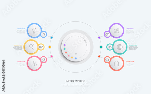 Business infographic and data visualization. Vector abstract infographics timeline design template. Diagram with steps, processes, parts or options.can use for workflow layout, web design,diagram