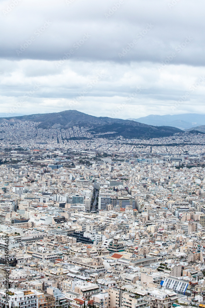 Obraz premium Athens Industrial City Background