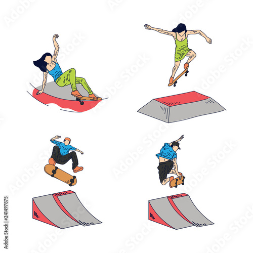 Any Pose Skate Illustration