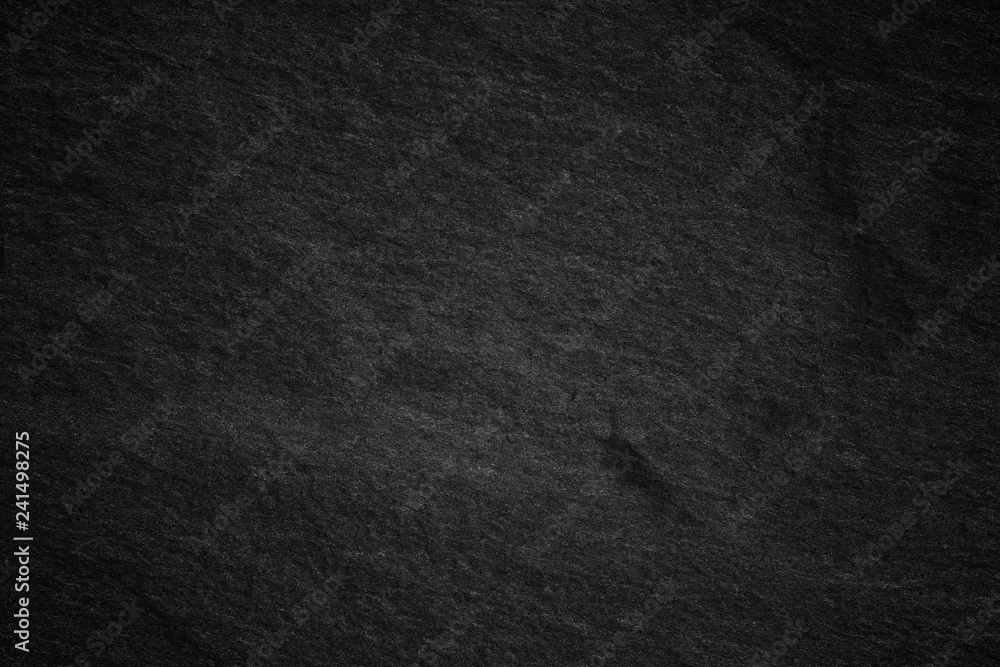 Fototapeta premium Dark grey black slate background or natural stone texture.