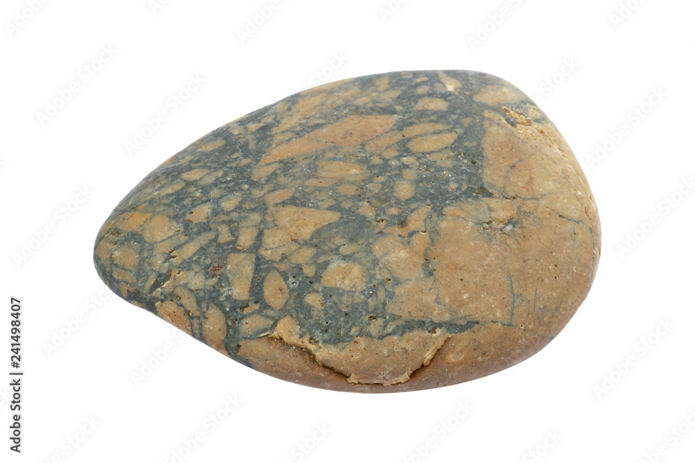 Fototapeta premium natural stone isolated on white background