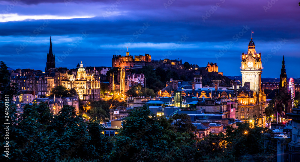 Edinburgh Night Panoramic