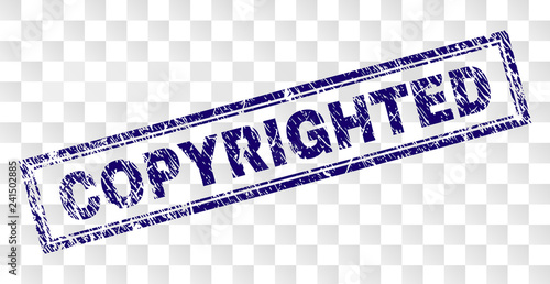 COPYRIGHTED stamp seal prin...