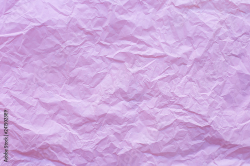 Pink crumpled recycle paper