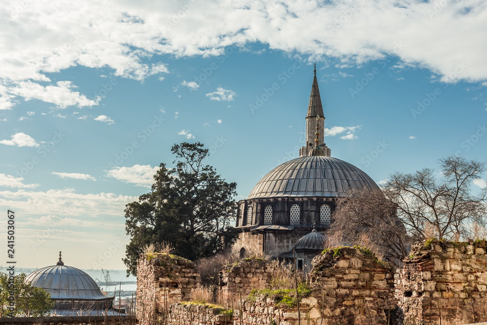 Fototapeta premium Istanbul, Turkey, January 19. 2015: Sokullu Mehmet Pasa Mosque in Fatih.