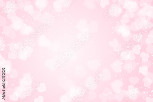Valentine's day background with hearts © Jira