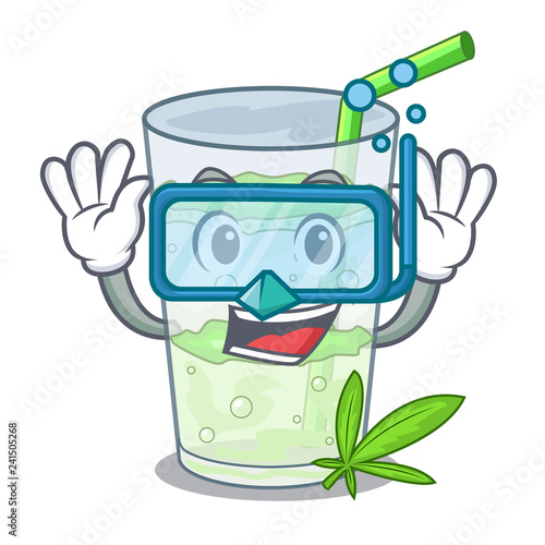 Diving Lassi juice bhang in botlo character