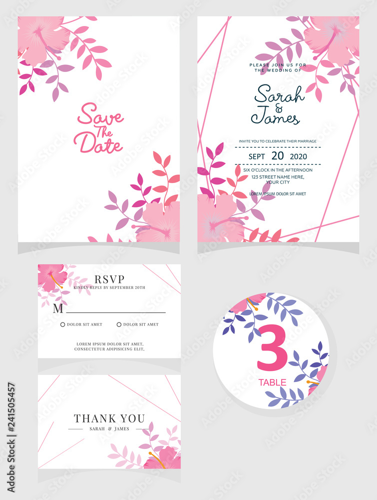 wedding invitation card template Vector illustration. wedding invitation card template Vector illustration.