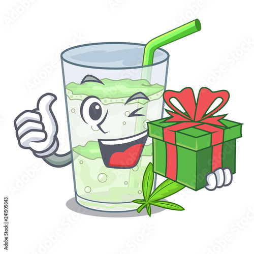 With gift water lassi bhang in character cup
