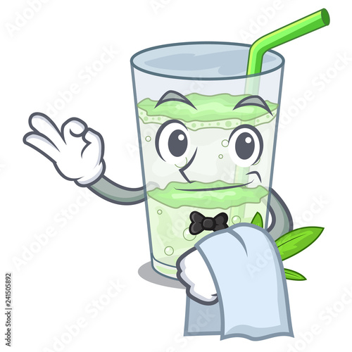 Waiter water lassi bhang in character cup