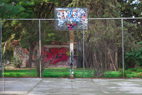 Abandoned Basketball Courts - Athens, Greece