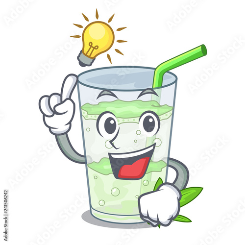 Have an idea juice lassi bhang isolated on mascot