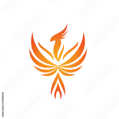 Phoenix Fire Bird Logo Template