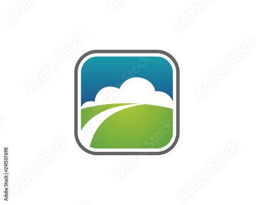 Cloud land 1 logo icon template