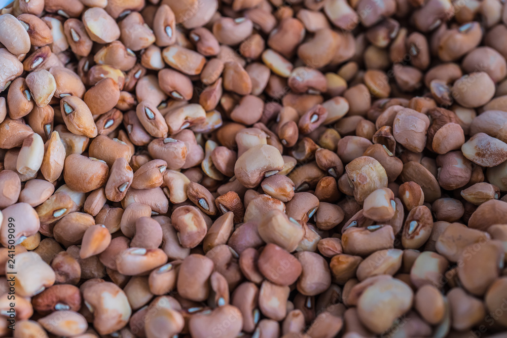 Raw nigerian brown beans in a bowl Raw nigerian brown beans in a bowl