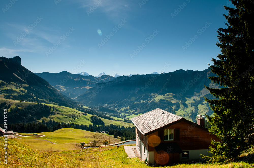 Cottage at Marbachegg valley biosphere reserve of Entlebuch, Switzerland