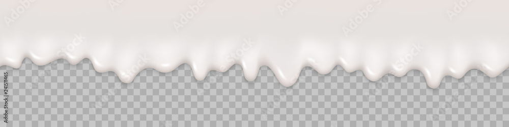 Seamless pattern. Milk splash background. Milk liquid cream text - obrazy, fototapety, plakaty 