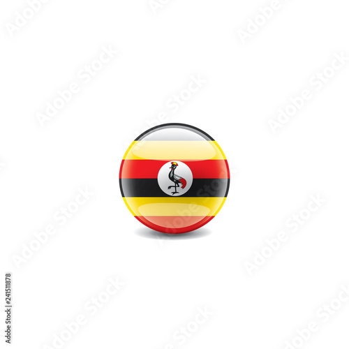 Uganda flag, vector illustration on a white background Free Download Uganda flag, vector illustration on a white background - GFXLoad