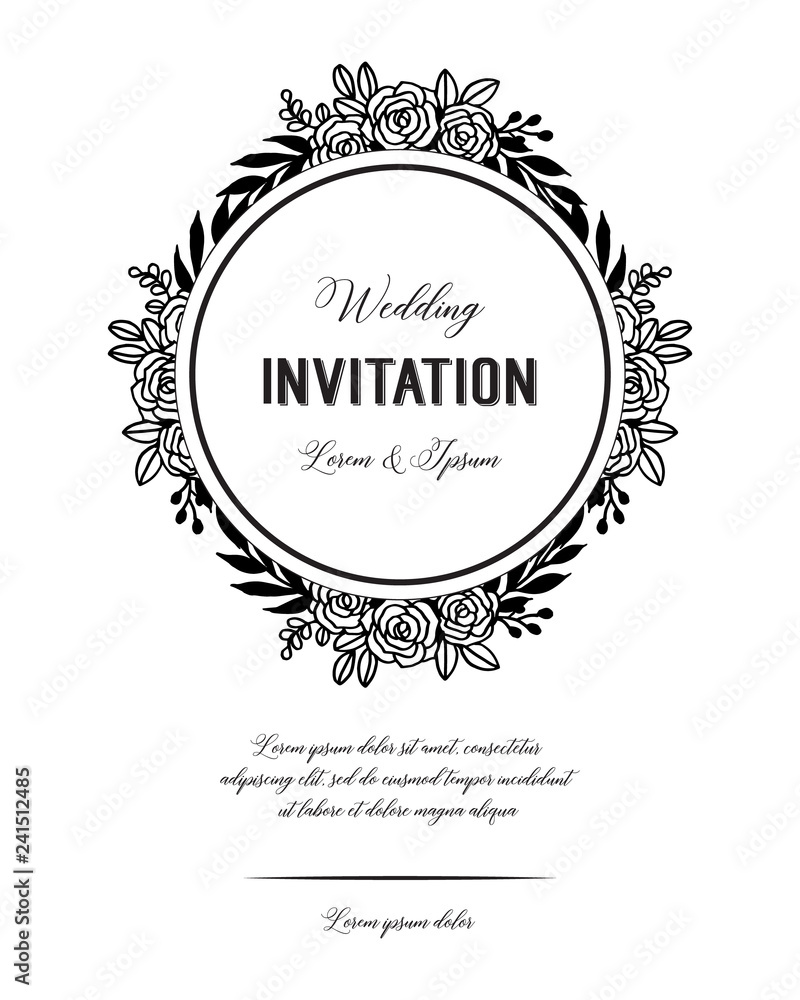 Can be used as greeting card or wedding invitation vector art