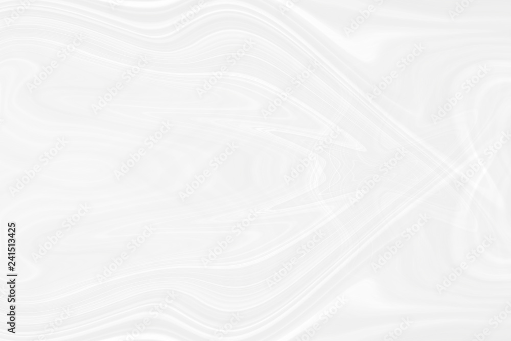 Fototapeta premium Graficzny symetryczny wzór na tapetę i opakowania o różnym przeznaczeniu. Tło jest szaro-białe z gradientową teksturą w paski, linie, fale i geometryczne kształty.