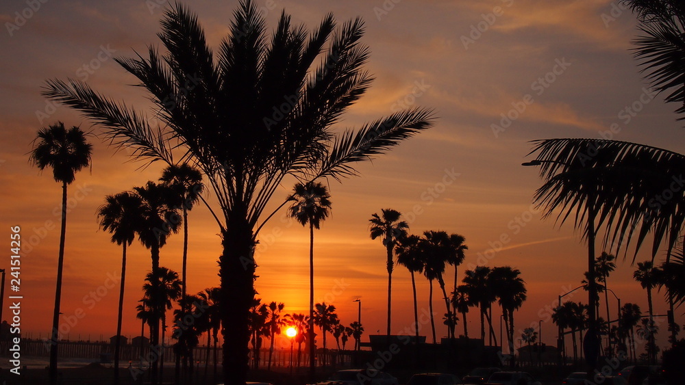Obraz premium カリフォルニアの夕焼け