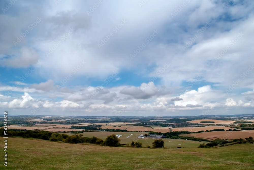 Fototapeta premium Overlooking Dunstable Downs in Bedfordshire, England