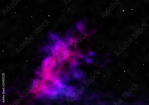 Fototapeta Naklejka Na Ścianę i Meble -  Small part of an infinite star field. 3D rendering