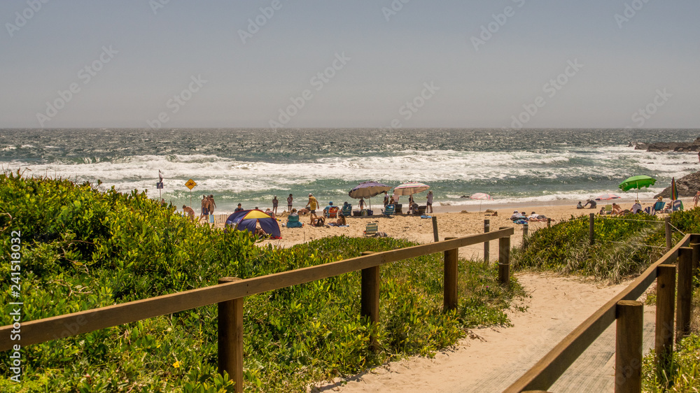 Pathway to paradise - access walkway to One Mile Beach, Forster, NSW, Australia, Summer 2018 Pathway to paradise - access walkway to One Mile Beach, Forster, NSW, Australia, Summer 2018