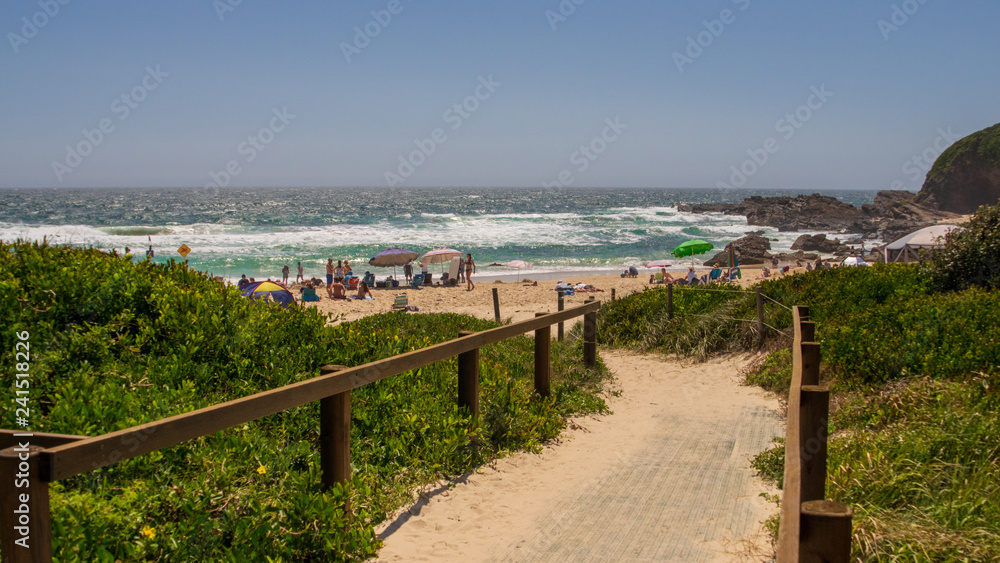 Pathway to paradise - access walkway to One Mile Beach, Forster, NSW, Australia, Summer 2018