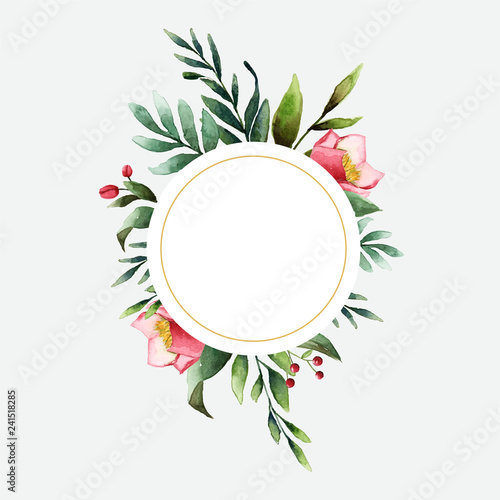 Botanic wedding badge
