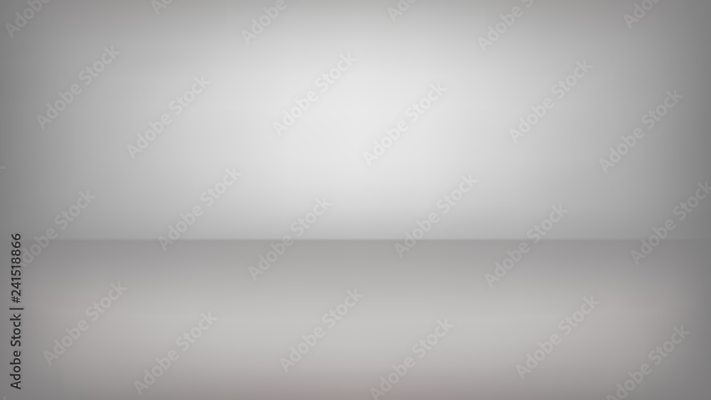 Vector white grey abstract background empty room with spotlight effect