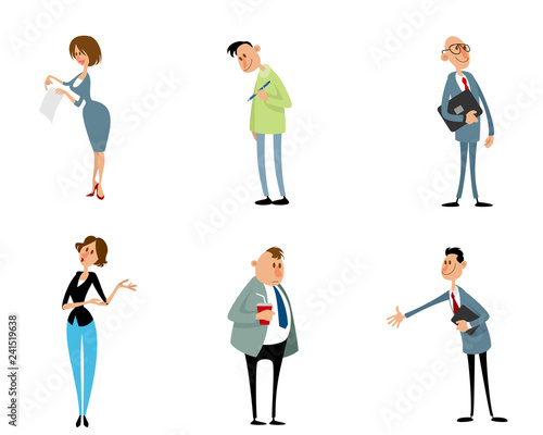 Set of  funny characters
